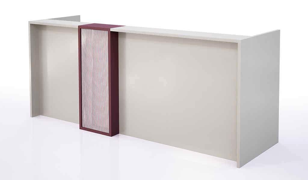 ‘Orion’ 8 Feet Reception Desk In Seagull Gray