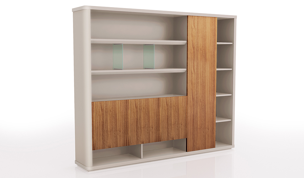 ‘Swan’ 8 Feet Width Office Cabinet & Book Case