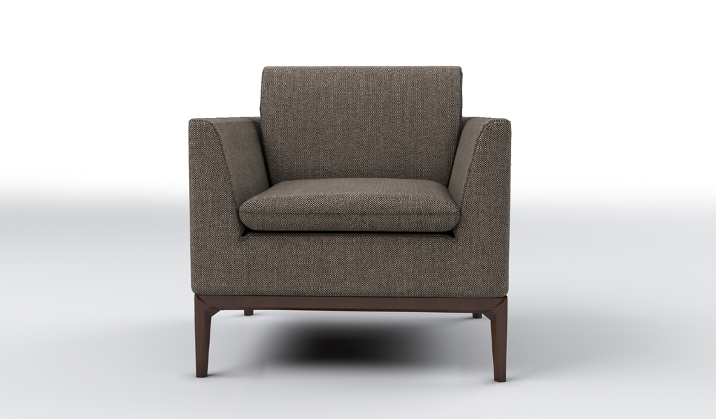 ‘Pluto’ Single Seater Compact Office Sofa In Fabric
