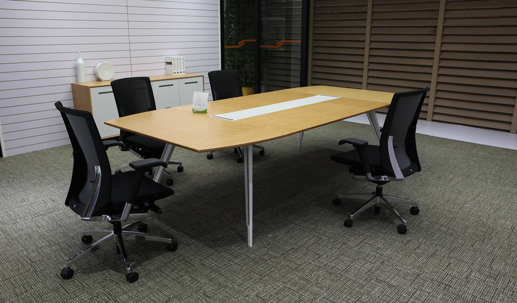 ‘Kross’ 10 Feet Meeting Table In Maple Veneer