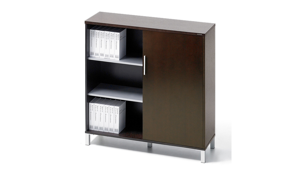 ‘Eazy’ 4 Feet Filing Cabinet In Dark Oak Veneer