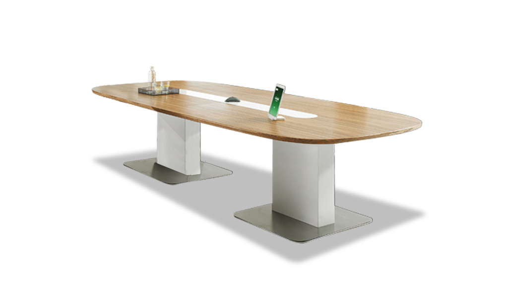 ‘iWork’ 14 Feet Conference Table In Zebra Veneer