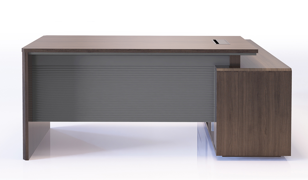 ‘Nexa’ 5 Feet Office Desk In Pari Walnut