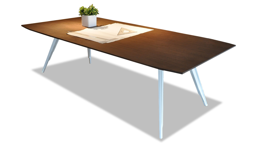 ‘Kross’ 8 Feet Meeting Table In Walnut