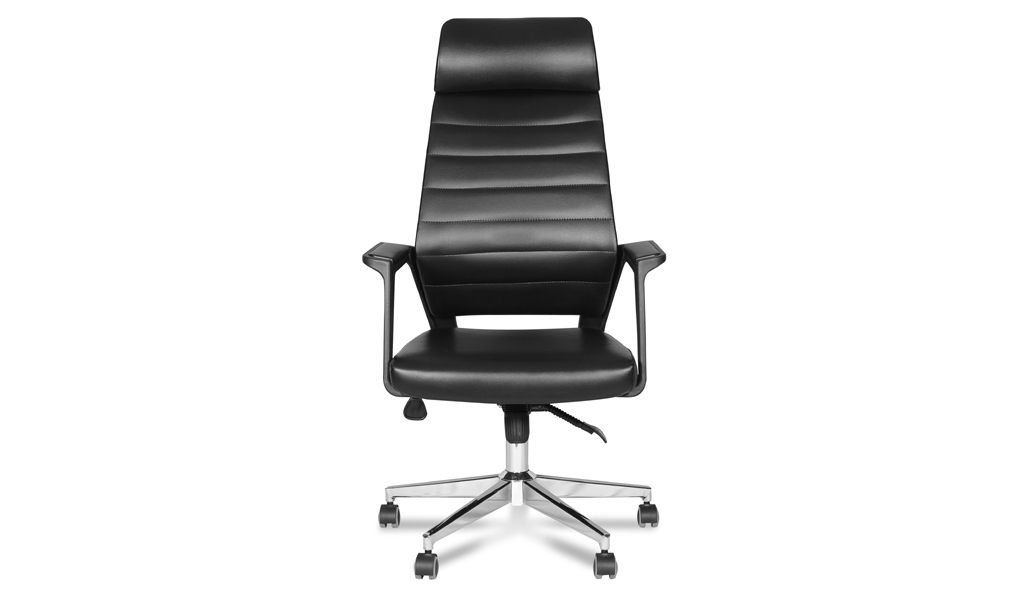 ‘Astra’ Office Chair In Black Artificial Leather