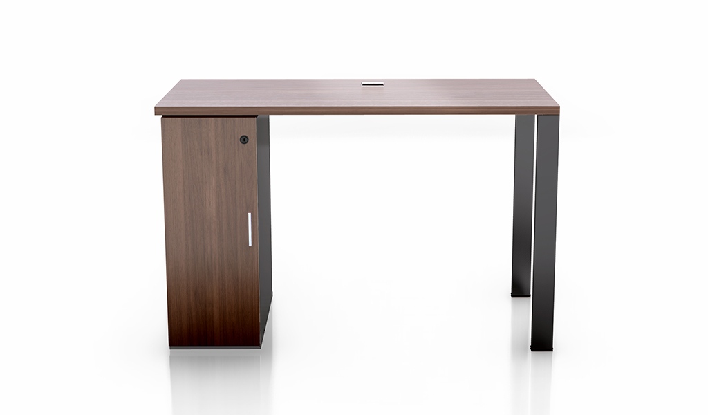 ‘Inspira’ 4 Feet Desk With Storage Cabinet