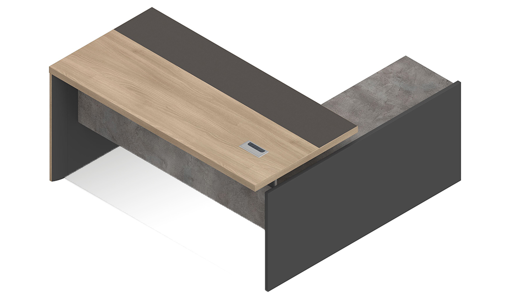‘Spiro’ 5 Feet Office Desk In Light Oak Laminate