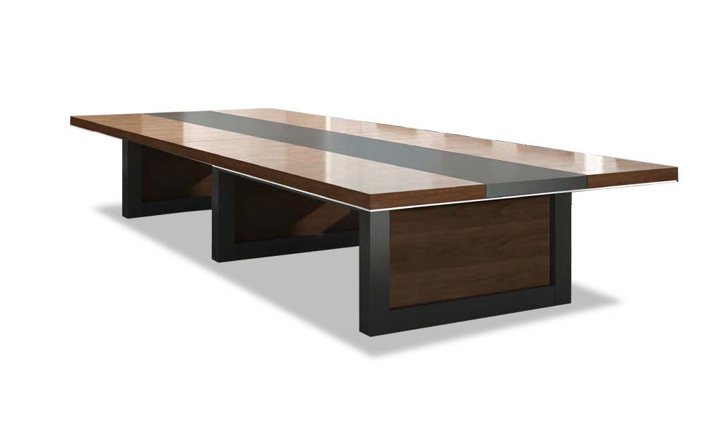 ‘Lexon’ 12 Feet Conference Table In Walnut Veneer