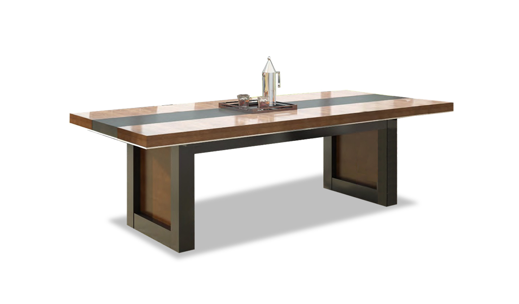 ‘Lexon’ 8 Feet Meeting Table In Walnut Veneer