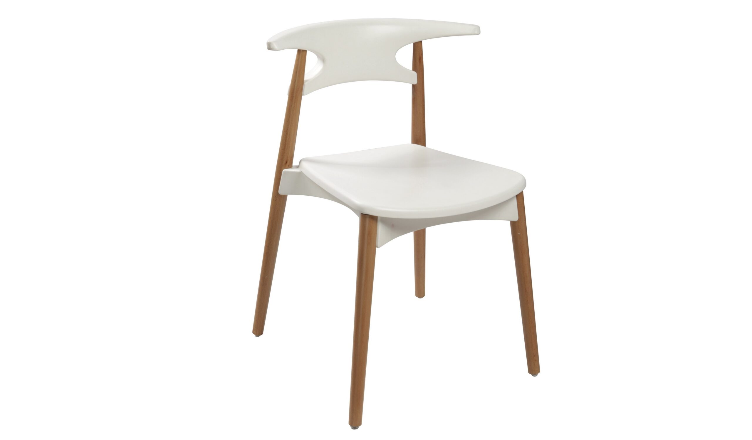 ‘Breeze’ Cafeteria Chair With Beech Wood Legs