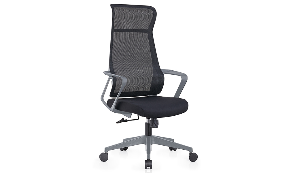 ‘Streak’ High Back Chair In Light Gray Frame