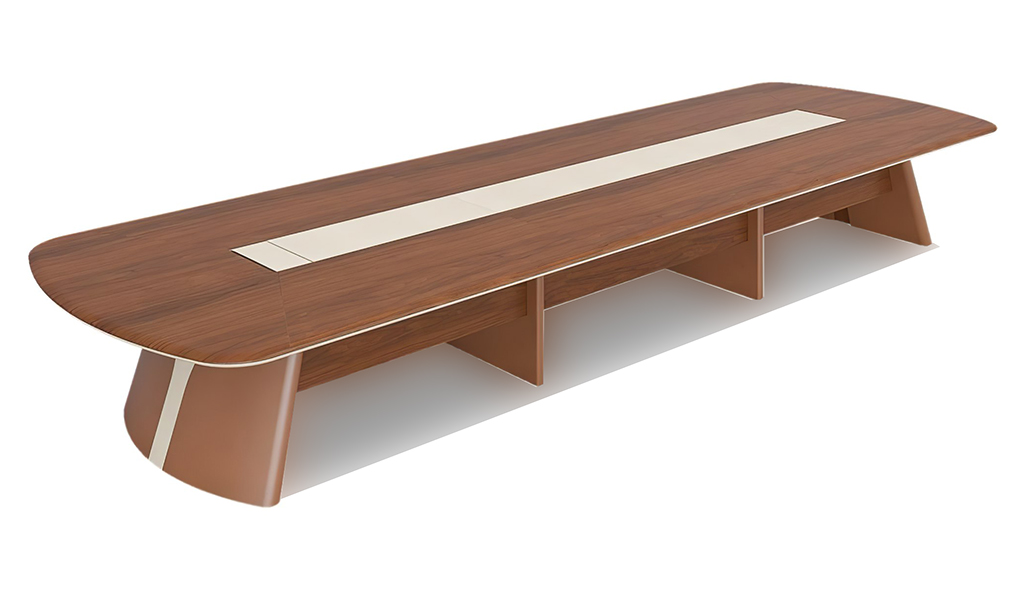 ‘Rodolfo’ 16 Feet Boardroom Table in Open Pore Walnut Veneer