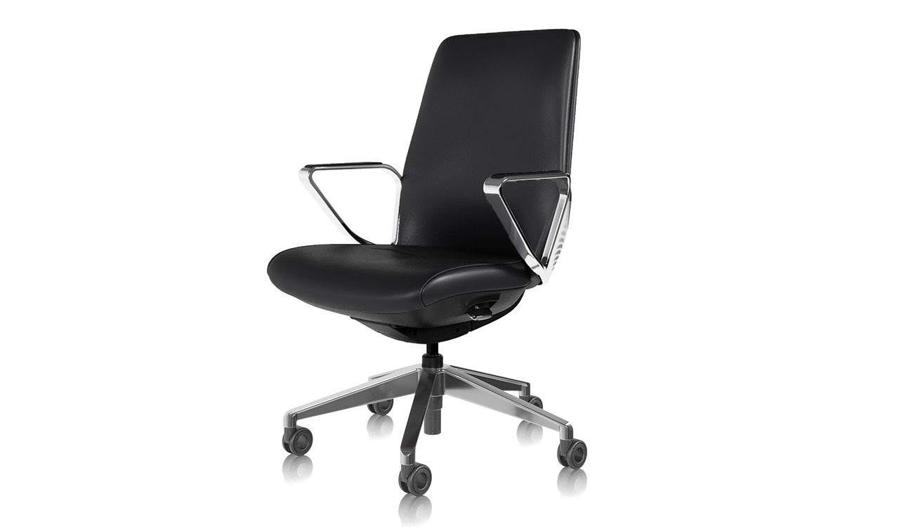 ‘Atlas’ Luxury Low Back Chair In Nappa Leather
