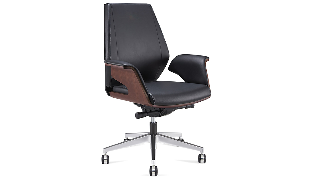 ‘Coupe’ Medium Back Leather Office Chair
