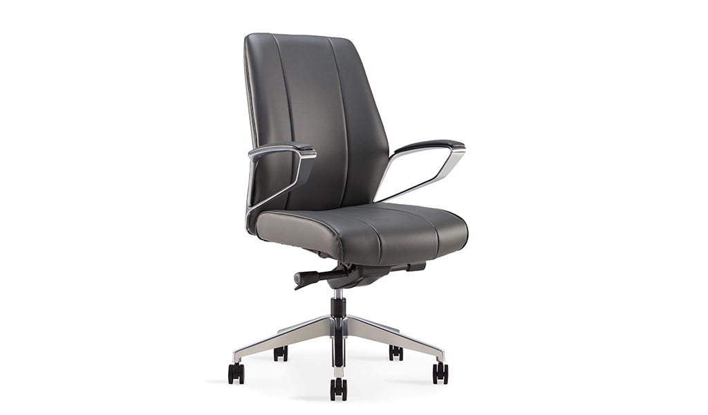 ‘Calm’ Medium Back Chair In Premium Nappa Leather