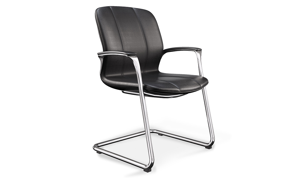 ‘Calm’ Fixed Base Visitor’s Chair In Artificial Leather