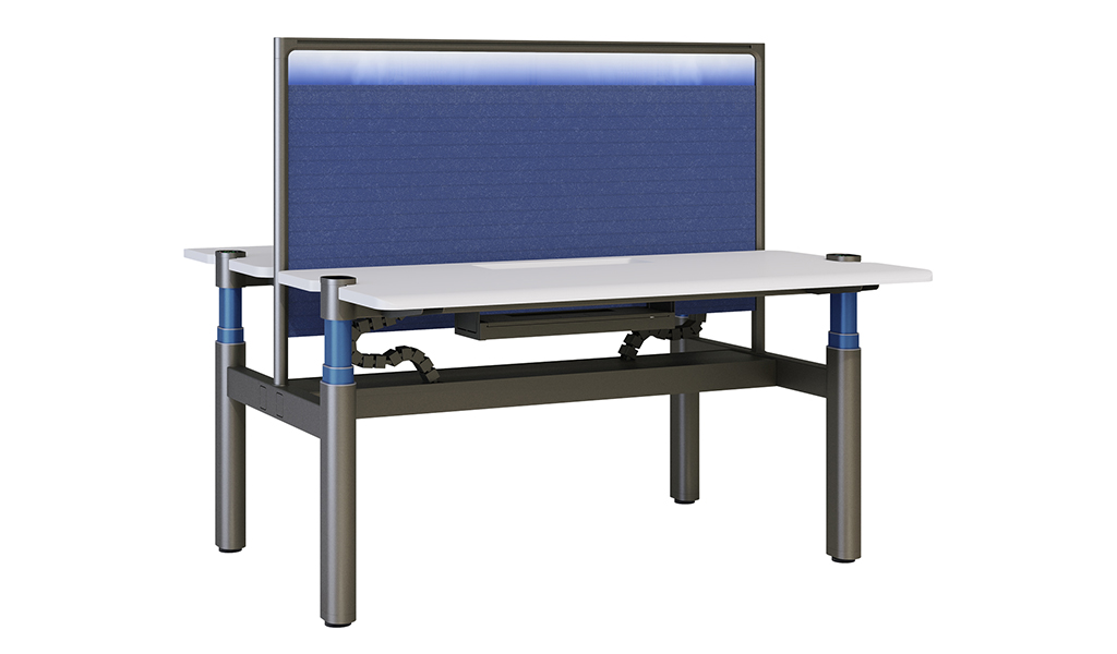 ‘UP-7’ Two Seater Motorized Height Adjustable Workstation