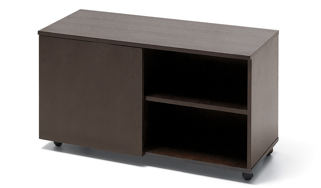 ‘Eazy’ 4 Feet Side Cabinet In Dark Oak Veneer