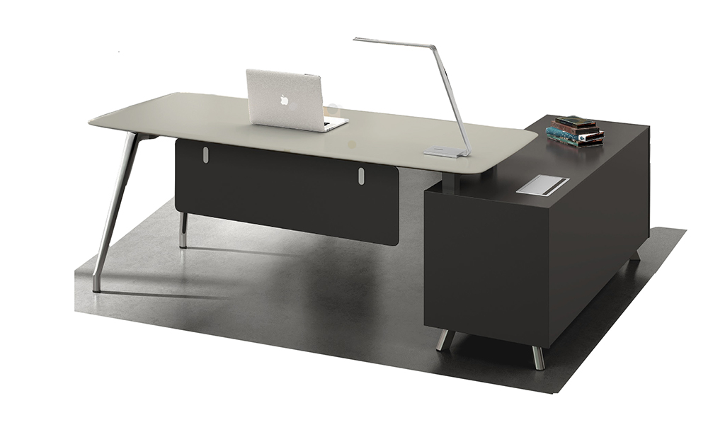‘Varna’ 7 Feet Office Table in Glossy Lacquer Finish