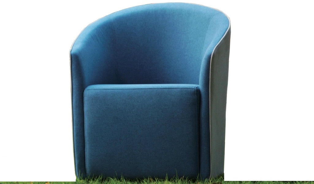 ‘Flower’ Lounge Chair In Cashmere Fabric