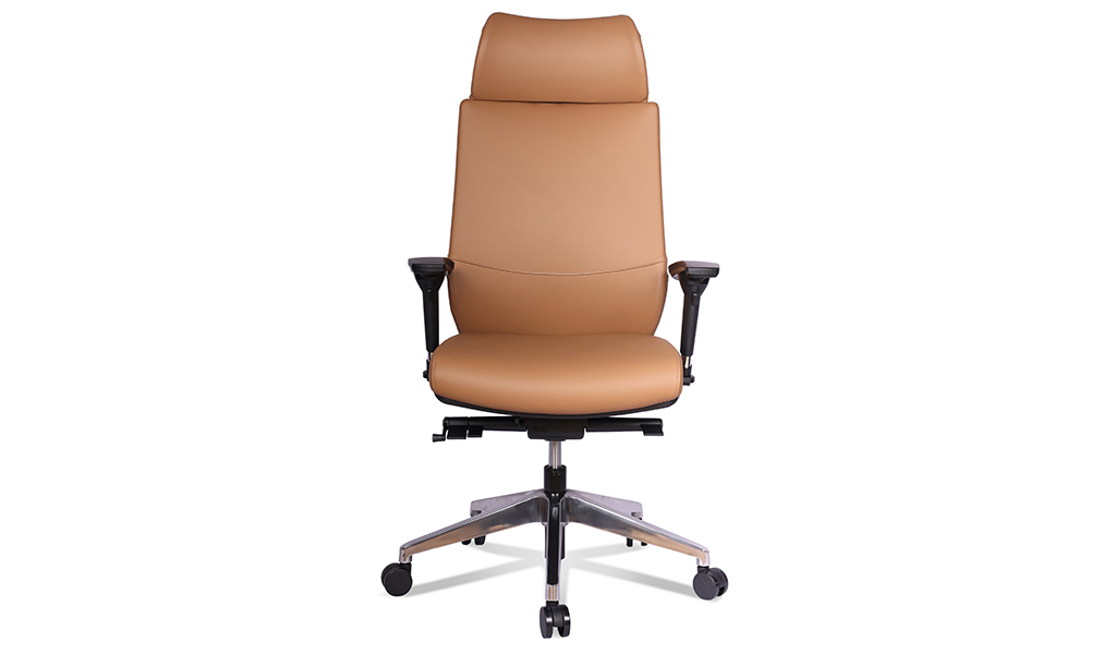 ‘Vertu’ Executive Chair In Coffee Brown Nappa Leather