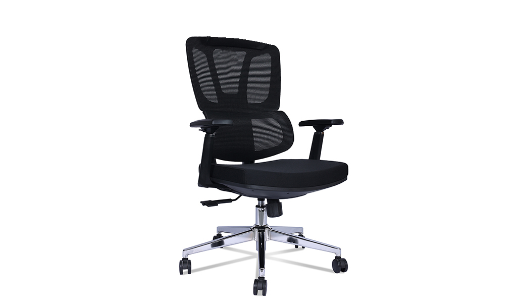 ‘Clove’ Medium Back Office Chair In Black Frame