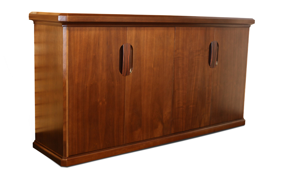‘Royale’ 4 Door Credenza In Rich Walnut Veneer