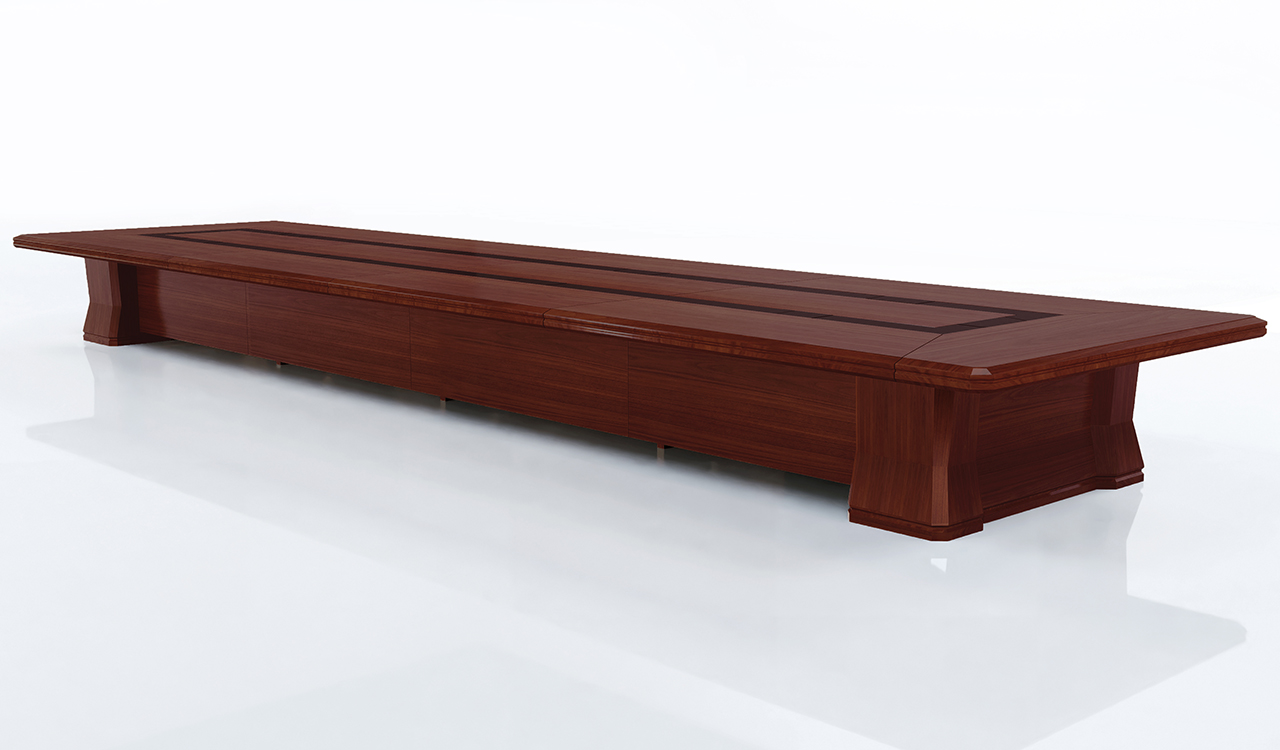 ‘Imperial’ 28 Feet Boardroom Table In Sapele Veneer