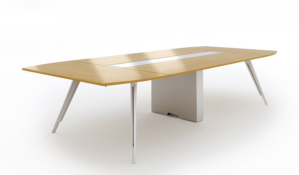 ‘Kross’ 12 Feet Conference Table In Maple Veneer