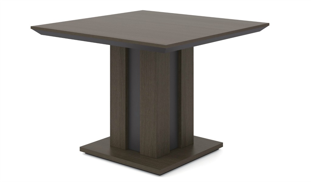 ‘Miro’ 4 Seater Square Meeting Table in Dark Oak