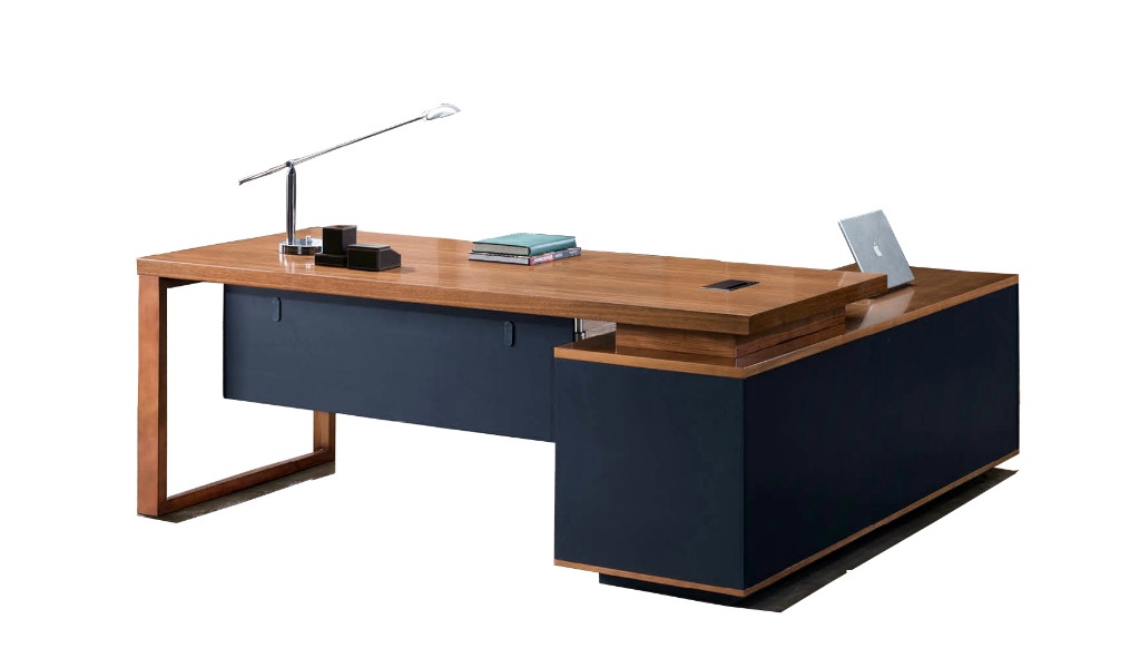 ‘Josep’ 6 Feet Office Table In Walnut Veneer