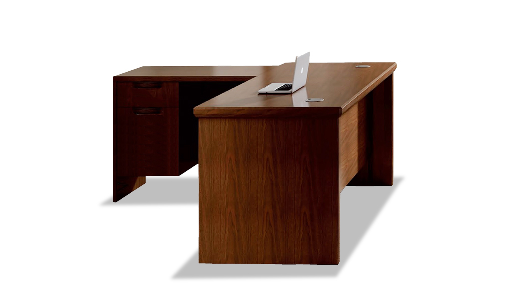 ‘Royale’ 5 Feet Office Desk In Rich Walnut Veneer