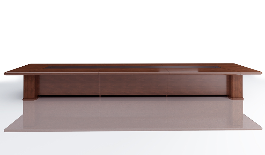 ‘Royale’ 22 Feet Boardroom Table In Sapele Veneer