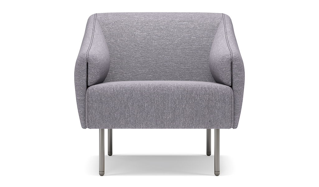 ‘Fleur-G’ One Seater Sofa With Slanted Armrests