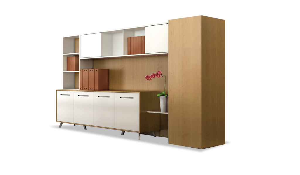 ‘Kross’ 12 Ft Wide Office Cabinet & Book Case