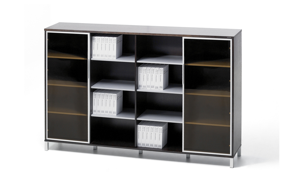 ‘Eazy’ Office Cabinet & Book Case With Glass Doors